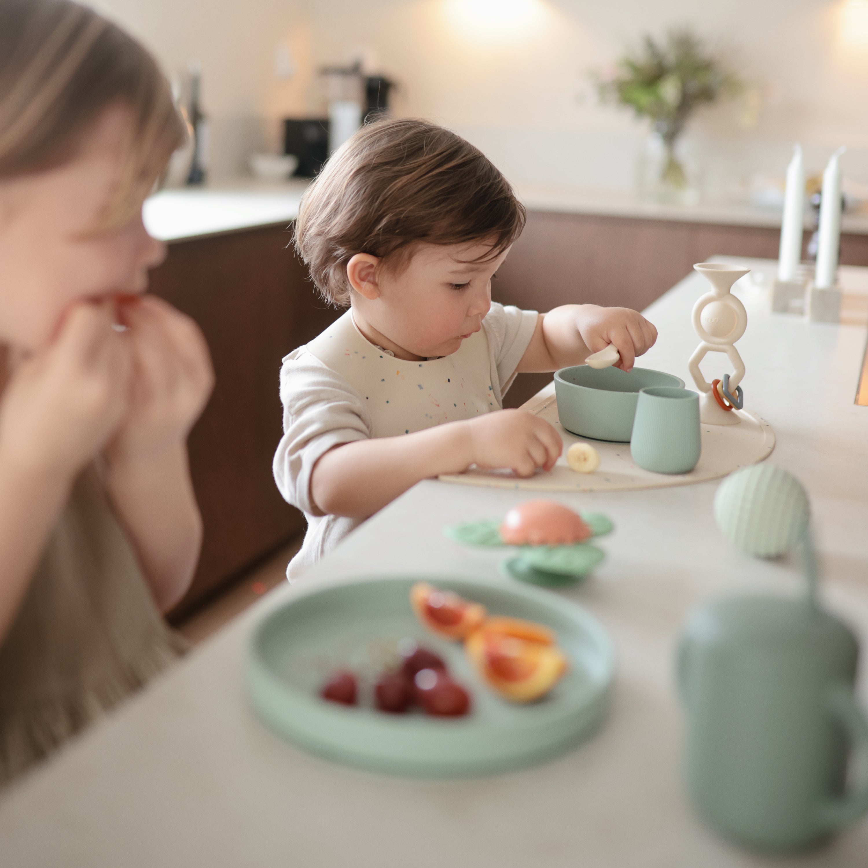 Image of Silicone Toddler Starter Spoons 2-Pack